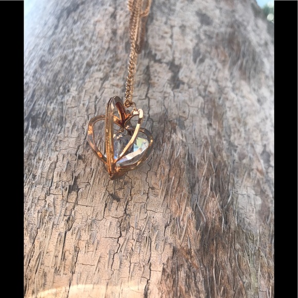 Anthropologie Jewelry - 🌅Vintage Rose Gold shape sphere necklace 🌅
